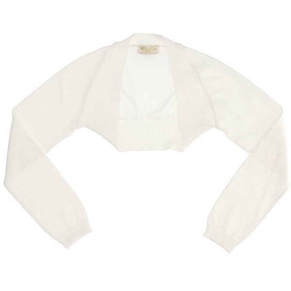 ViaMonte Shop | Monnalisa bambina coprispalle panna in maglia di cotone