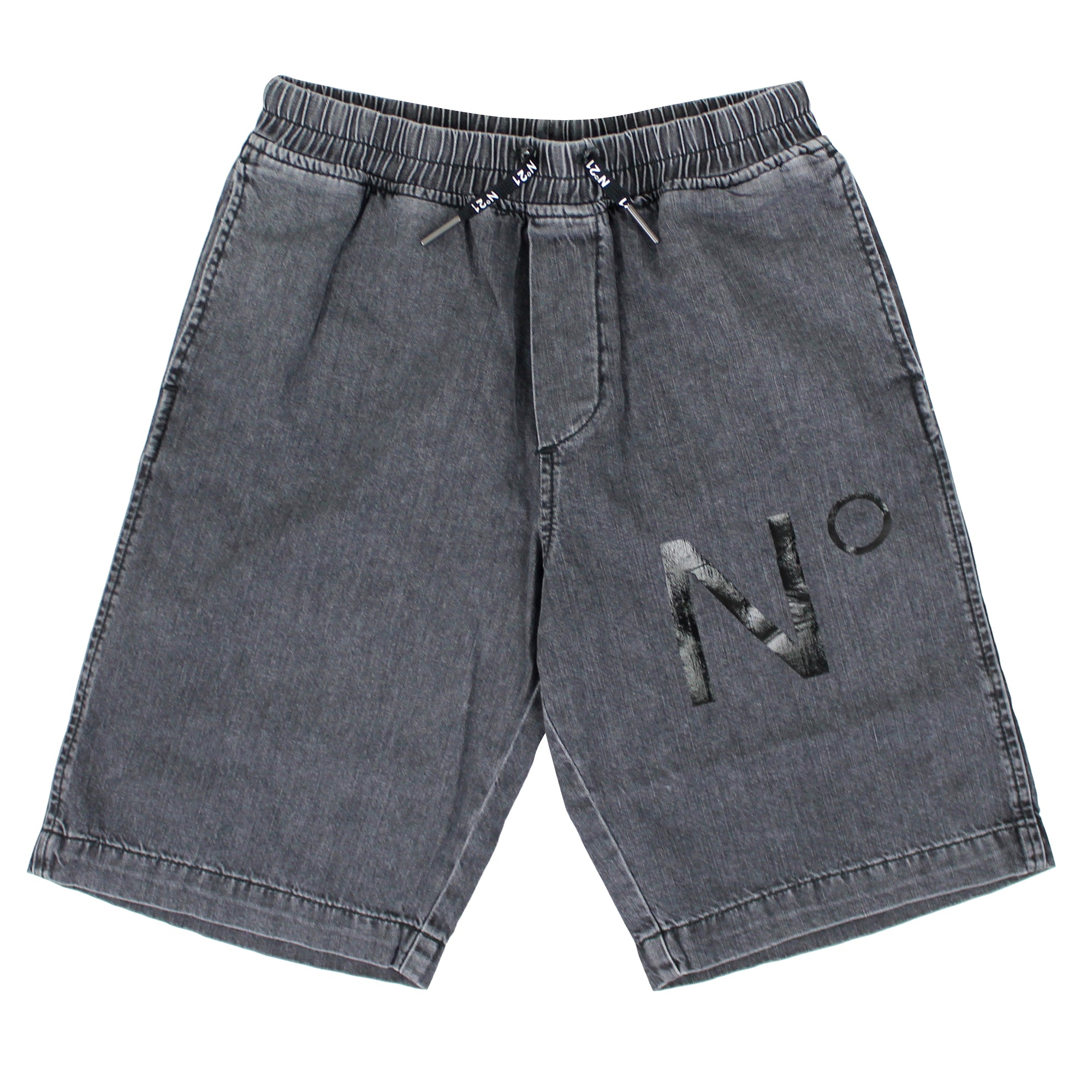 ViaMonte Shop | N°21 bambino short nero in denim di cotone