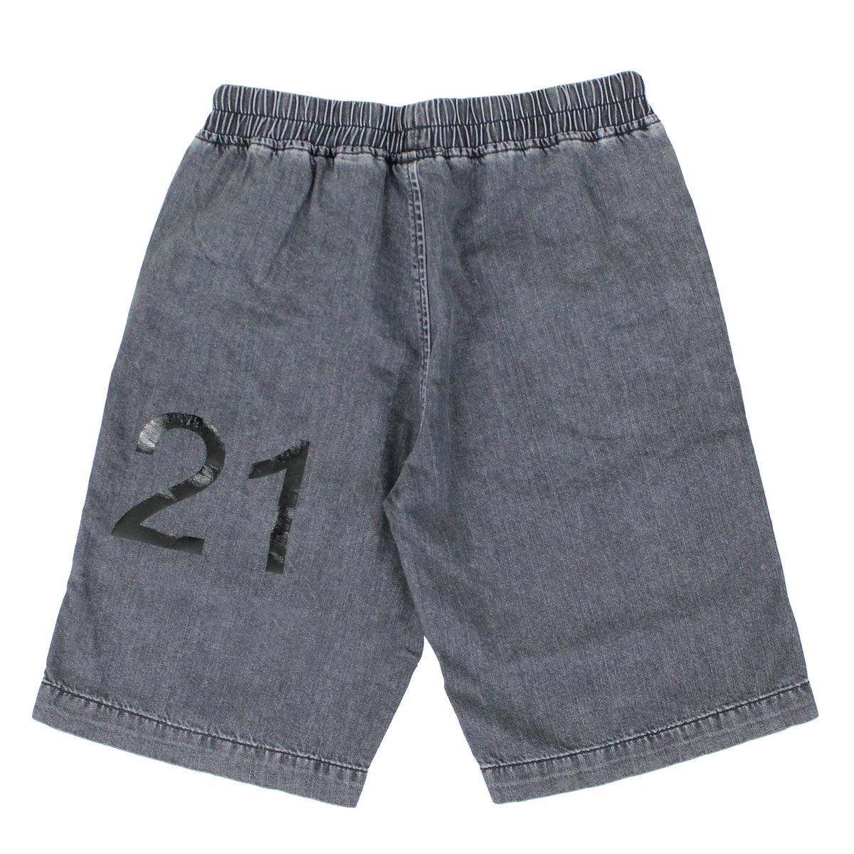 ViaMonte Shop | N°21 bambino short nero in denim di cotone