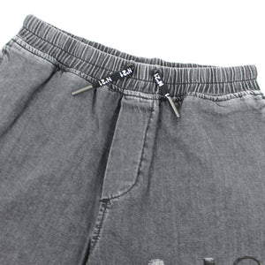 N°21 teen short nero in denim di cotone | ViaMonte Shop