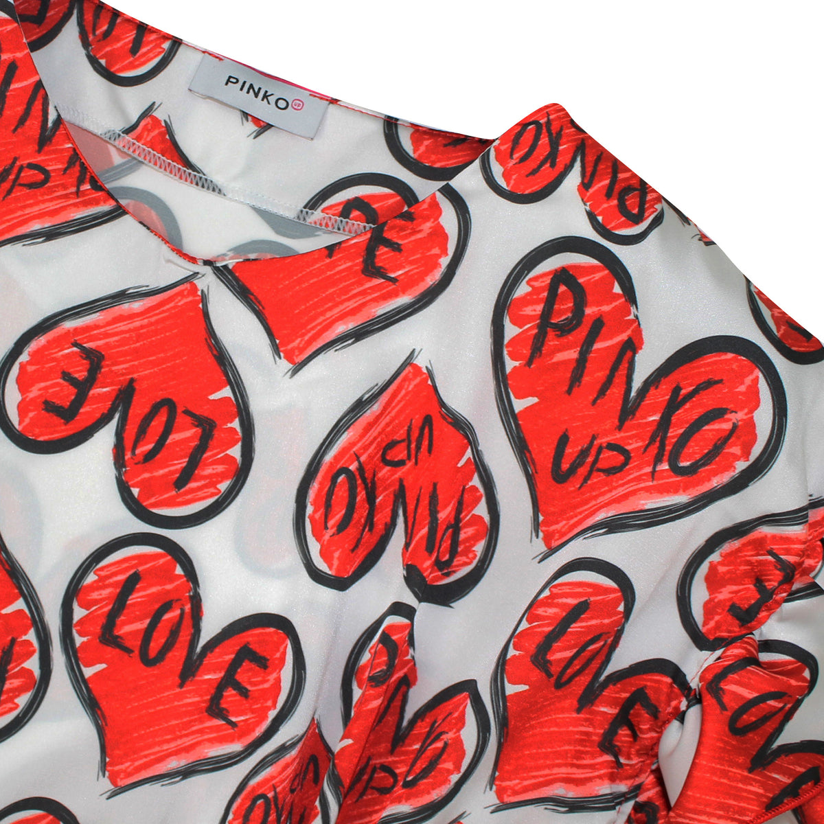 ViaMonte Shop | Pinko bambina copricostume stampa logo e cuori all over