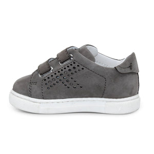 ViaMonte Shop | Tod's bambino sneakers grigia in pelle scamosciata