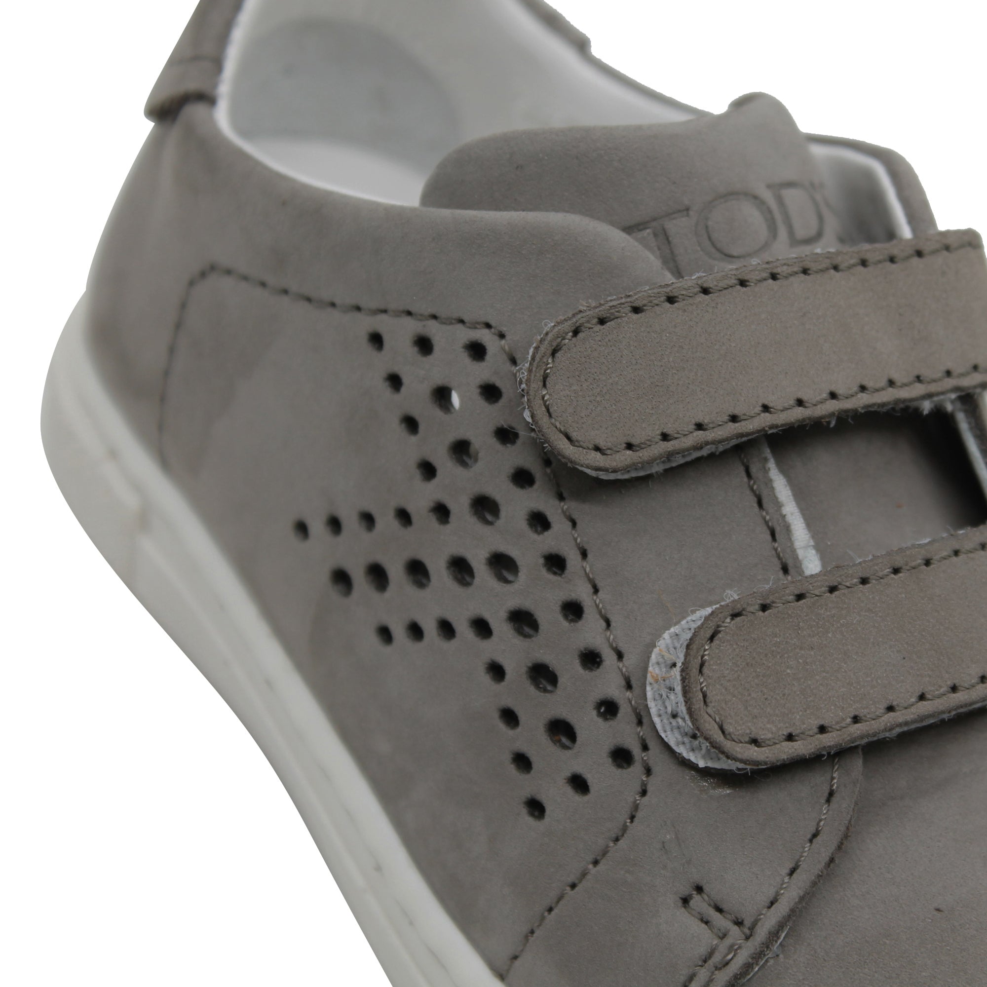 ViaMonte Shop | Tod's bambino sneakers grigia in pelle scamosciata