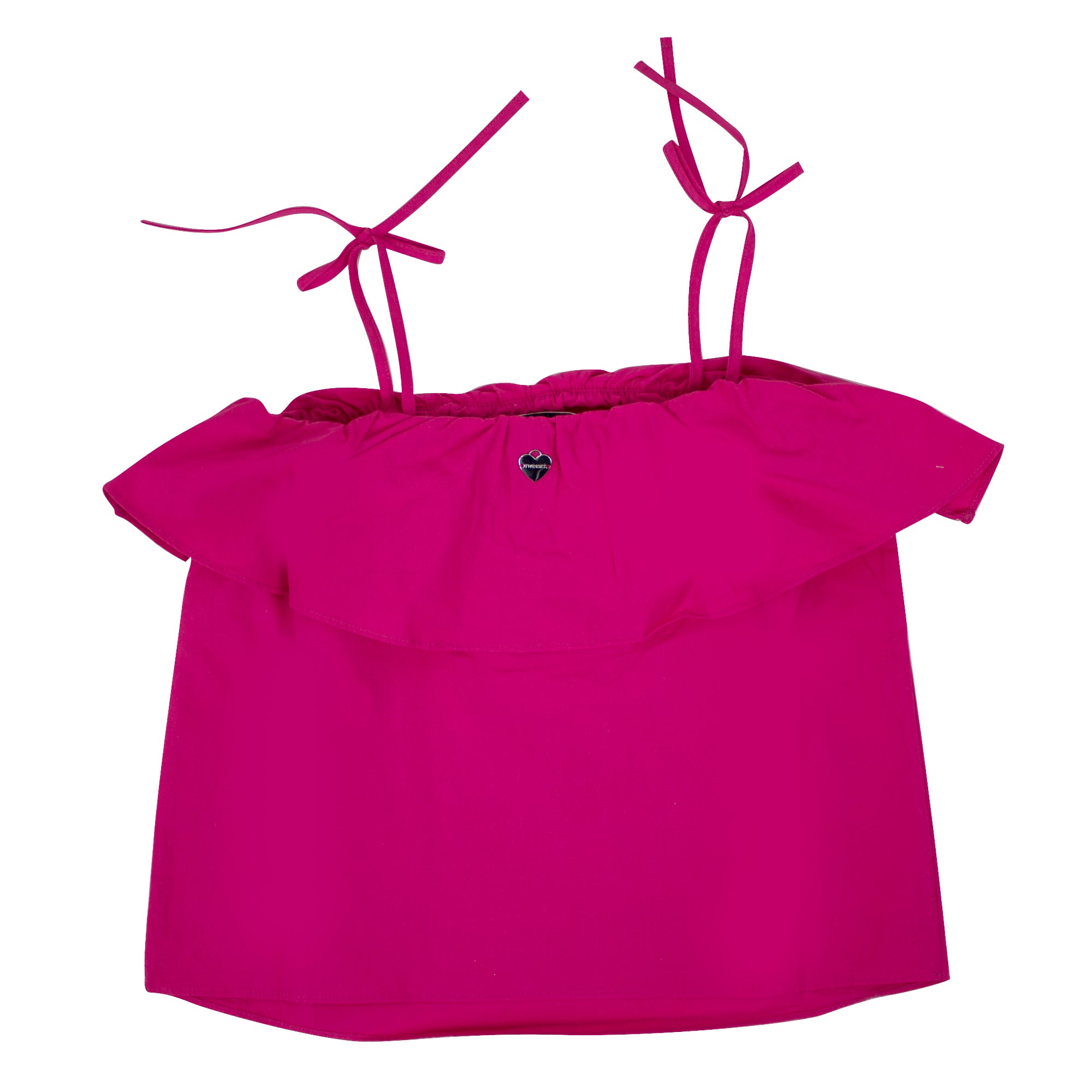ViaMonte Shop | Twin Set teen top fucsia in cotone
