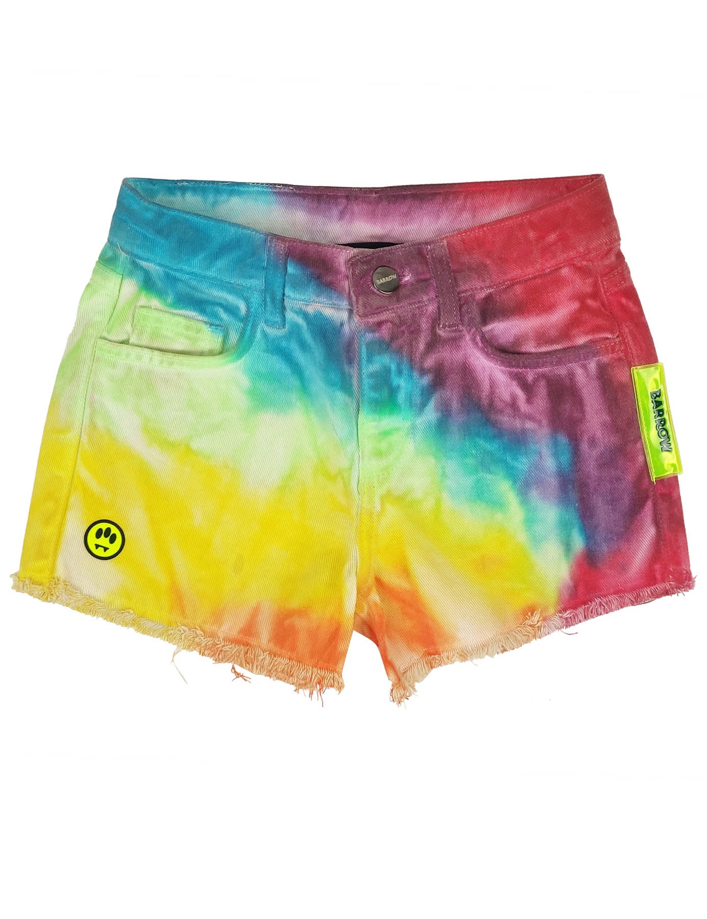 ViaMonte Shop | Barrow shorts multicolor ragazza in denim di cotone tie dye