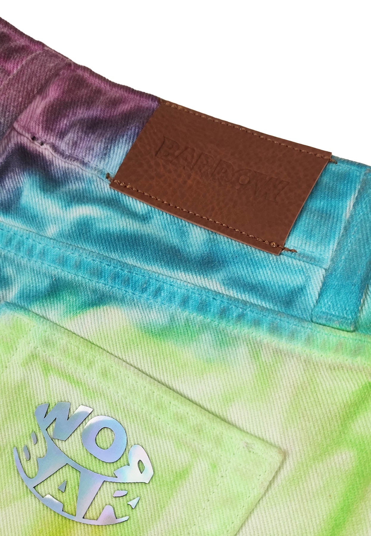 ViaMonte Shop | Barrow shorts multicolor ragazza in denim di cotone tie dye
