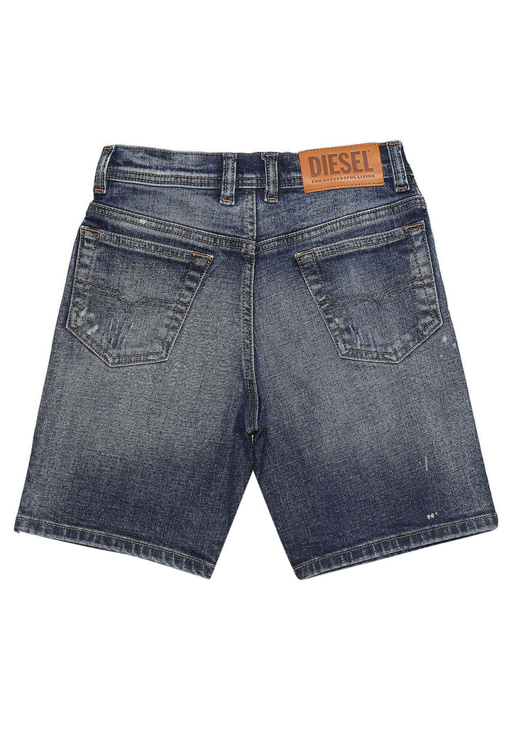 ViaMonte Shop | Diesel Kid bermuda Pwilloh blu scuro bambino in denim di cotone