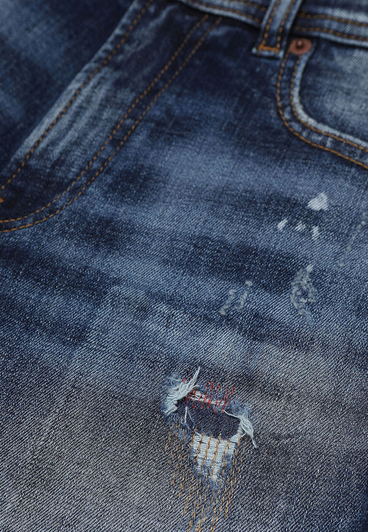 ViaMonte Shop | Diesel Kid bermuda Pwilloh blu scuro bambino in denim di cotone