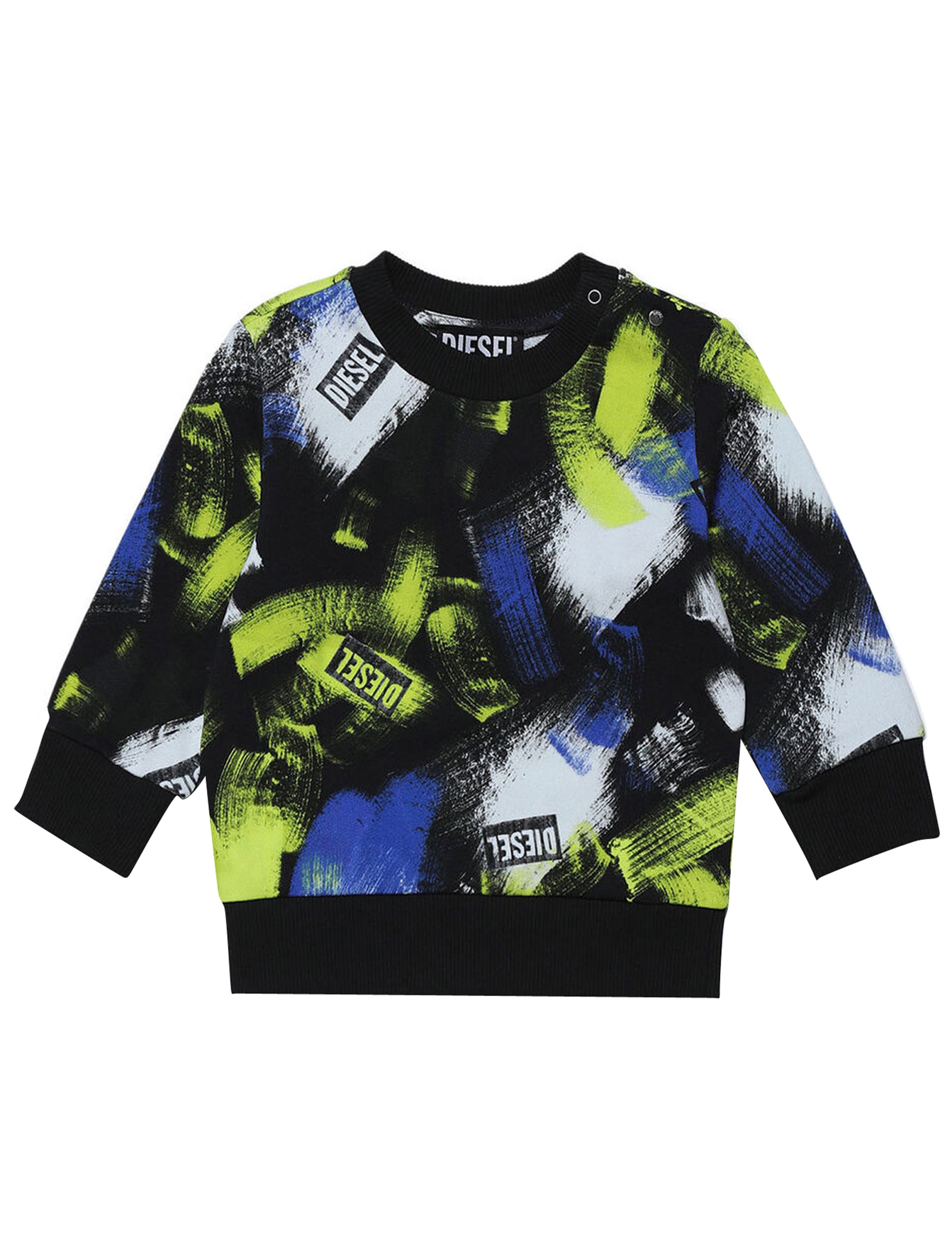 ViaMonte Shop | Diesel Kid felpa Smartib nero neonato in cotone