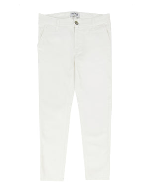 ViaMonte Shop | Dondup pantalone Premier panna ragazzo in cotone stretch