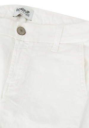 ViaMonte Shop | Dondup pantalone Premier panna ragazzo in cotone stretch