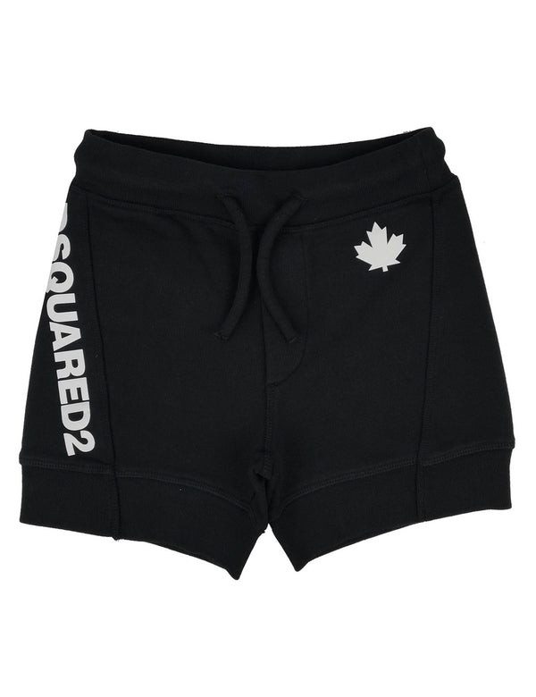 ViaMonte Shop | Dsquared2 shorts nero bambino in cotone
