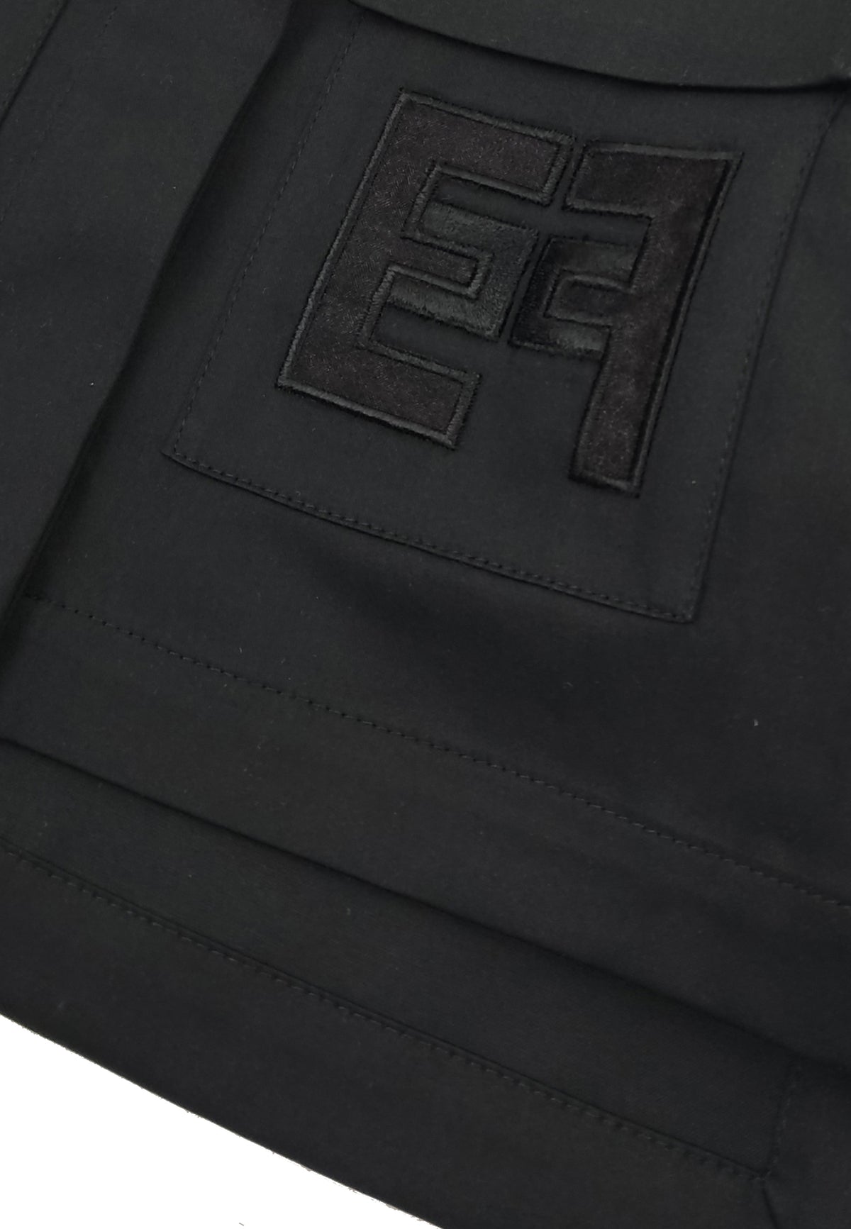 ViaMonte Shop | Elisabetta Franchi camicia nera bambina in raso di cotone