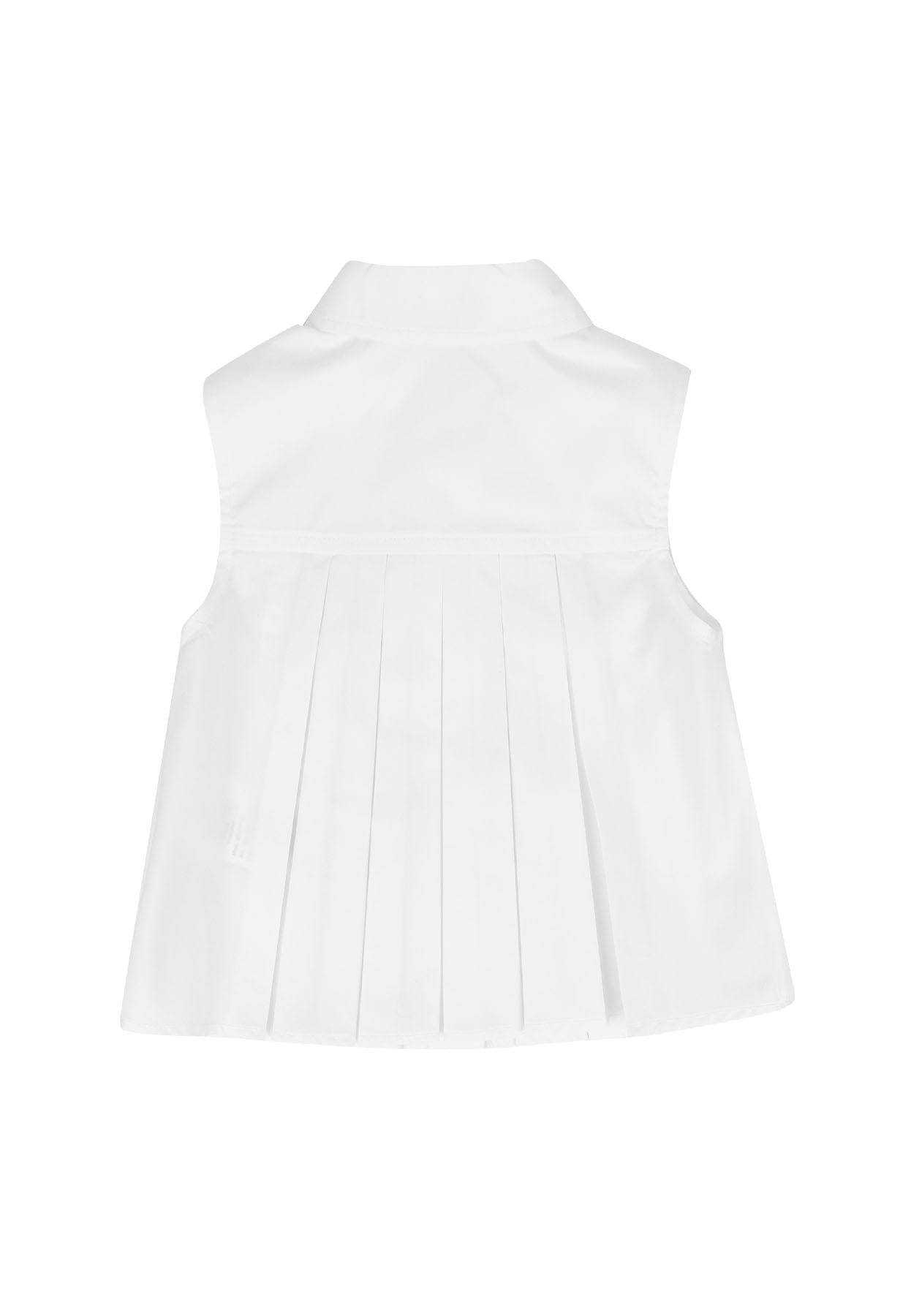 Elisabetta Franchi blusa avorio bambina in puro cotone