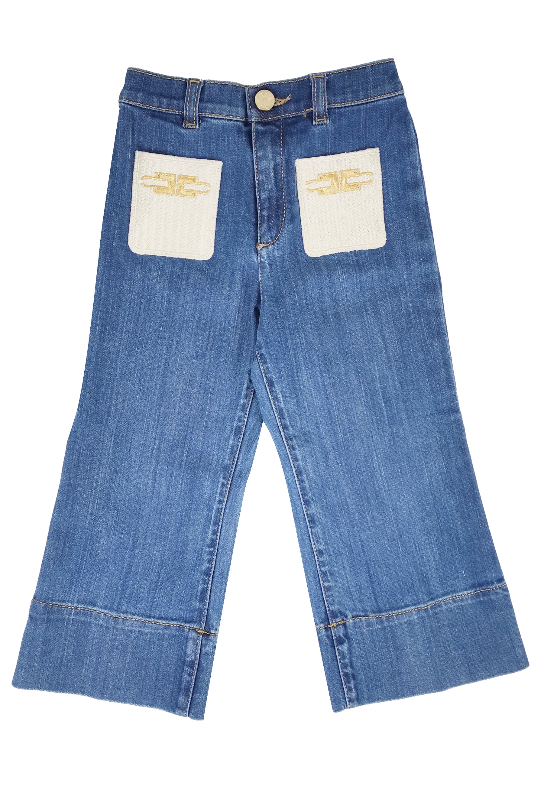 ViaMonte Shop | Elisabetta Franchi jeans blu bambina in cotone