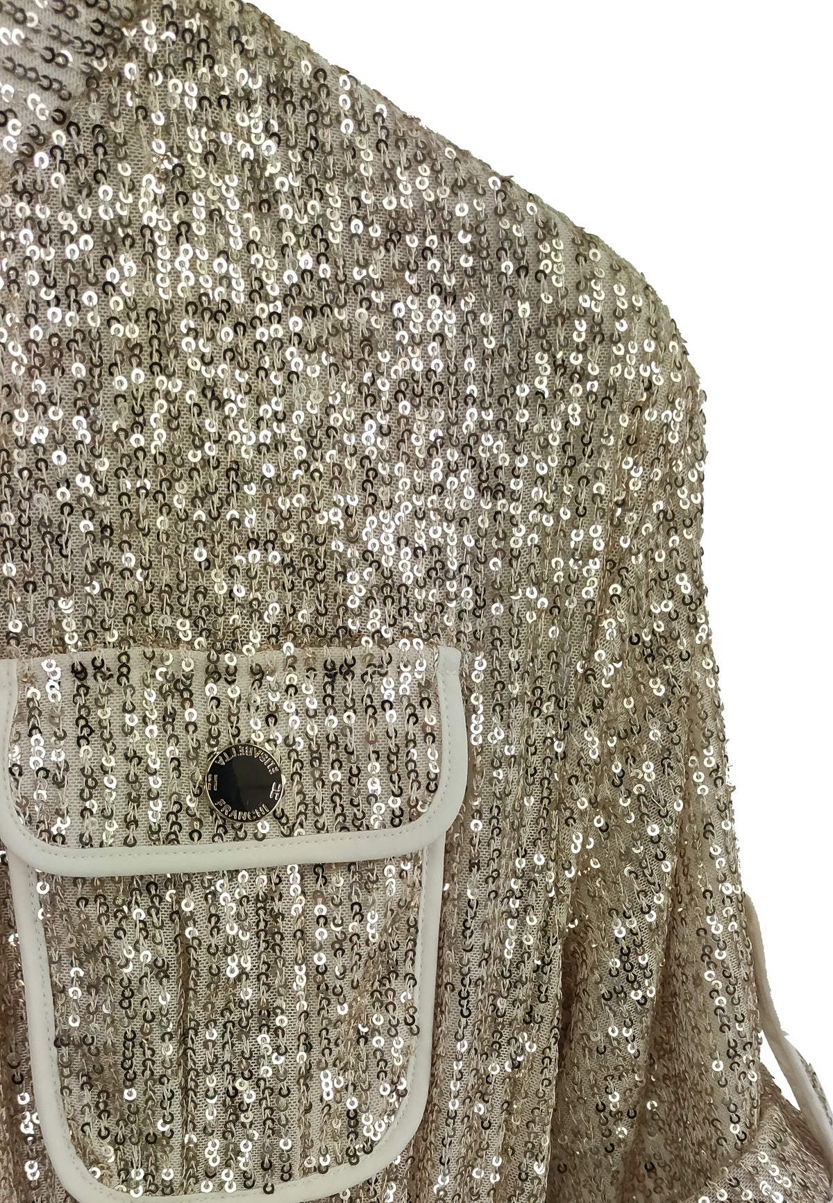 ViaMonte Shop | Elisabetta Franchi tuta burro ragazza corta full paillettes oro