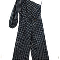 ViaMonte Shop | Elisabetta Franchi tuta bambina stampa pois in popeline di cotone