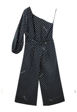 ViaMonte Shop | Elisabetta Franchi tuta bambina stampa pois in popeline di cotone
