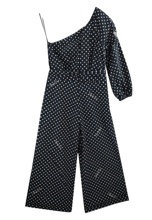 ViaMonte Shop | Elisabetta Franchi tuta bambina stampa pois in popeline di cotone