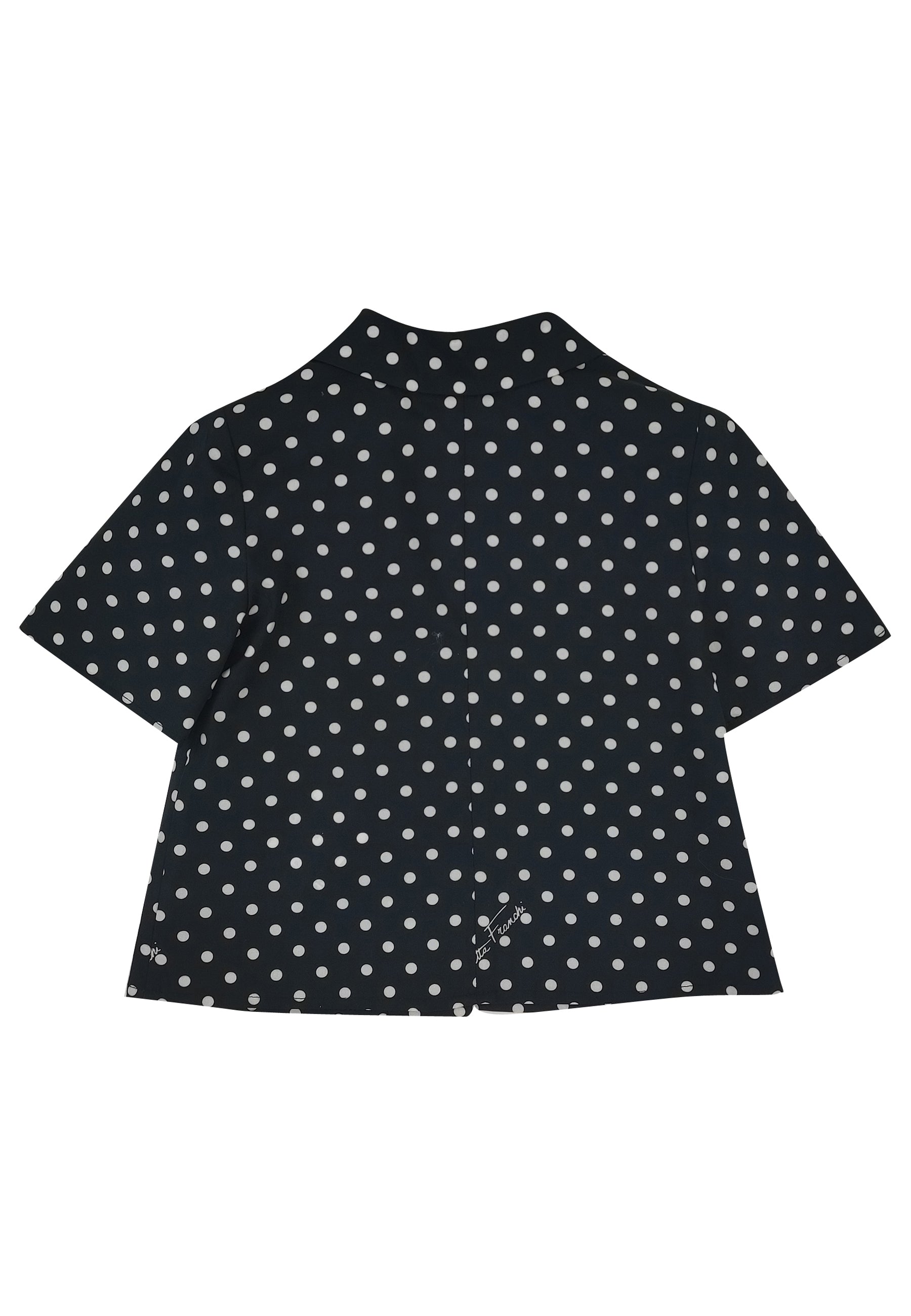 ViaMonte Shop | Elisabetta Franchi La Mia Bambina camicia nera neonata in popeline di cotone