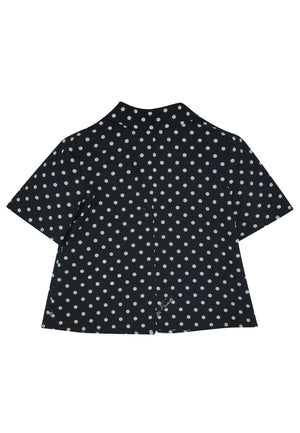 ViaMonte Shop | Elisabetta Franchi La Mia Bambina camicia nera neonata in popeline di cotone