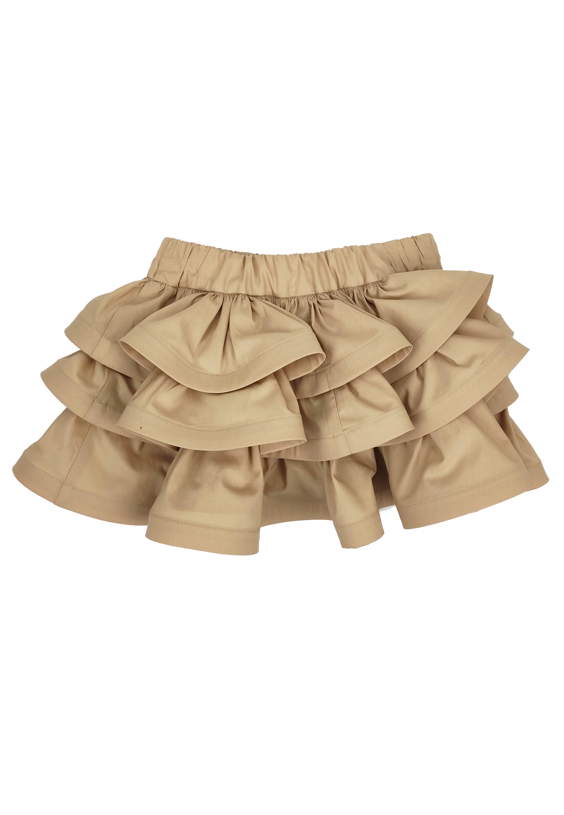 ViaMonte Shop | Elisabetta Franchi La Mia Bambina gonna cammello bambina in popeline di cotone
