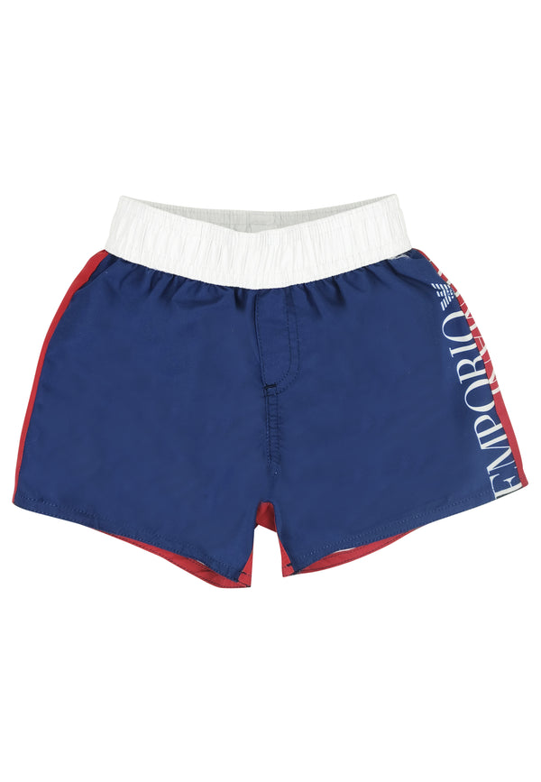 ViaMonte Shop | Emporio Armani short mare color block neonato in tessuto tecnico
