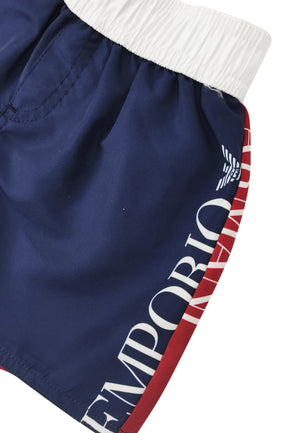 ViaMonte Shop | Emporio Armani short mare color block neonato in tessuto tecnico
