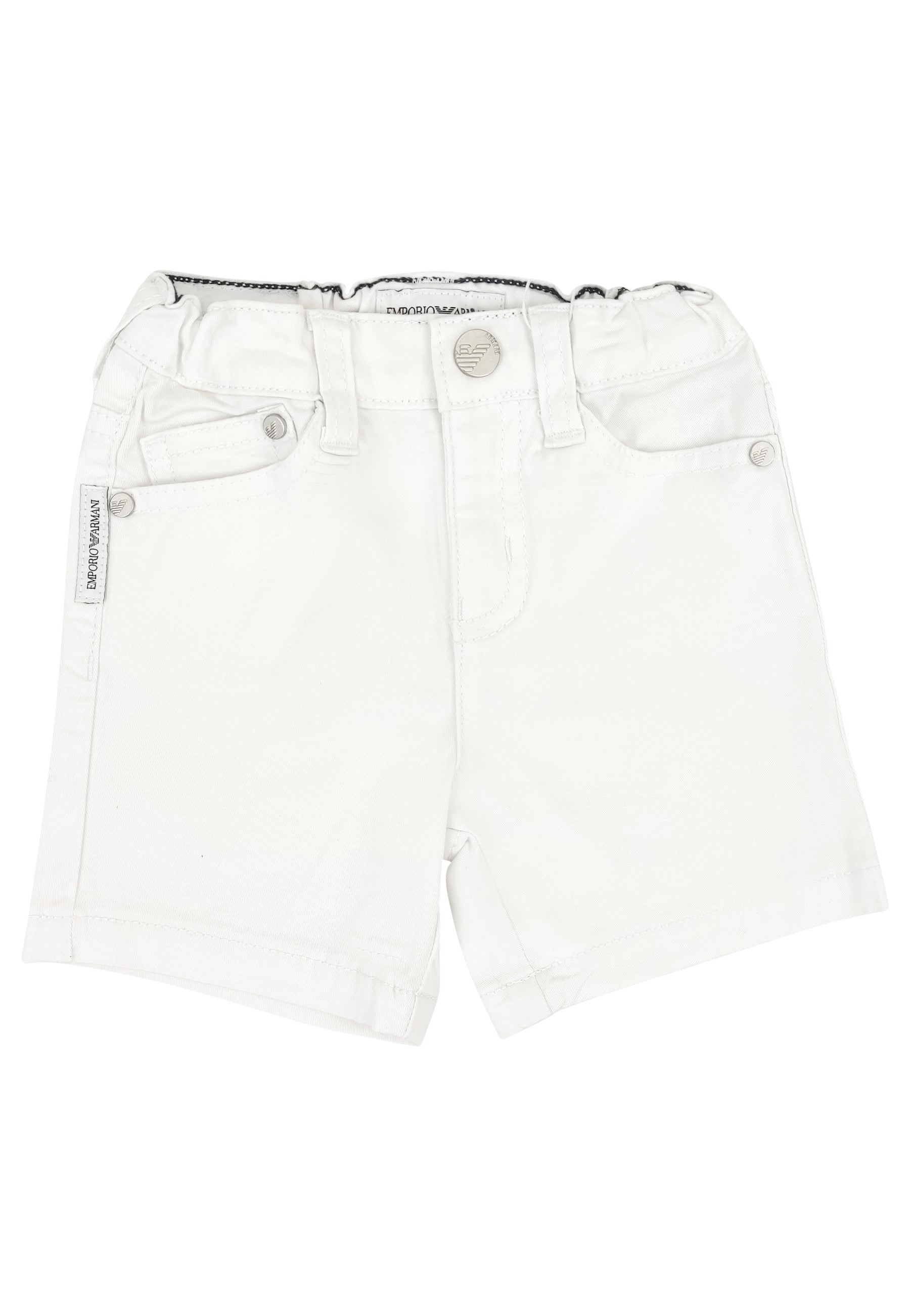 ViaMonte Shop | Emporio Armani bermuda neonato bianco in cotone