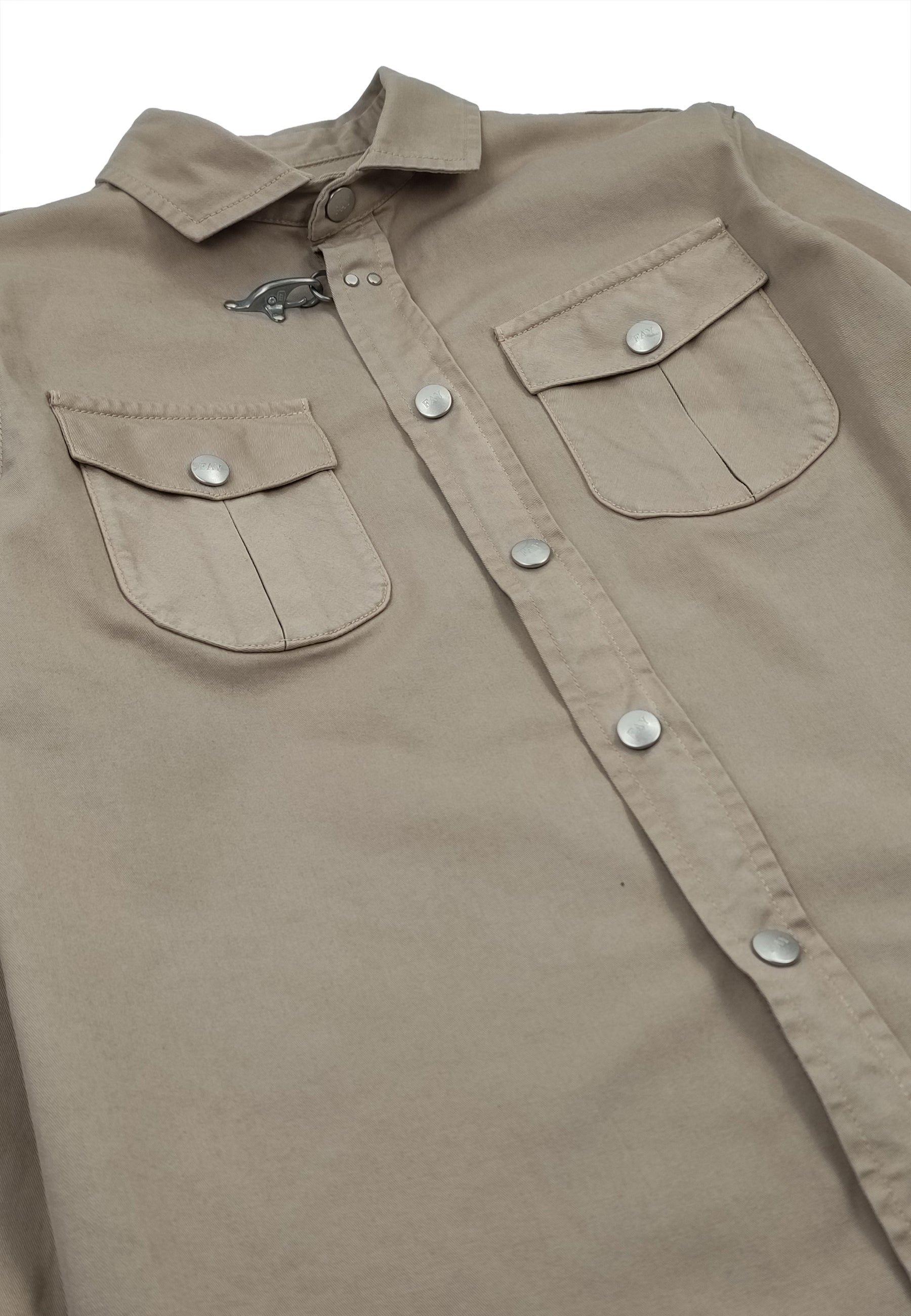 ViaMonte Shop | Fay camicia beige ragazzo in twill di cotone