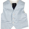 ViaMonte Shop | Fay gilet monopetto a righe neonato in misto cotone