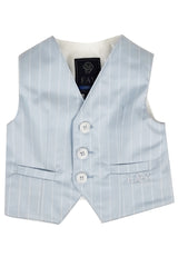 ViaMonte Shop | Fay gilet monopetto a righe neonato in misto cotone