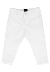 ViaMonte Shop | Fay pantalone chino bianco ragazzo in cotone