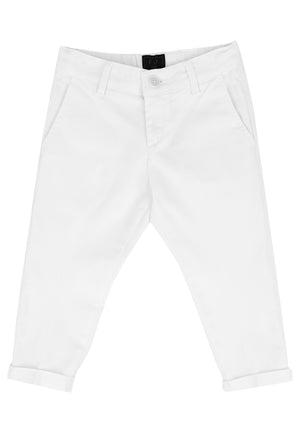 ViaMonte Shop | Fay pantalone chino bianco ragazzo in cotone