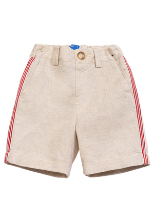 ViaMonte Shop | Fay bermuda beige neonato in misto lino