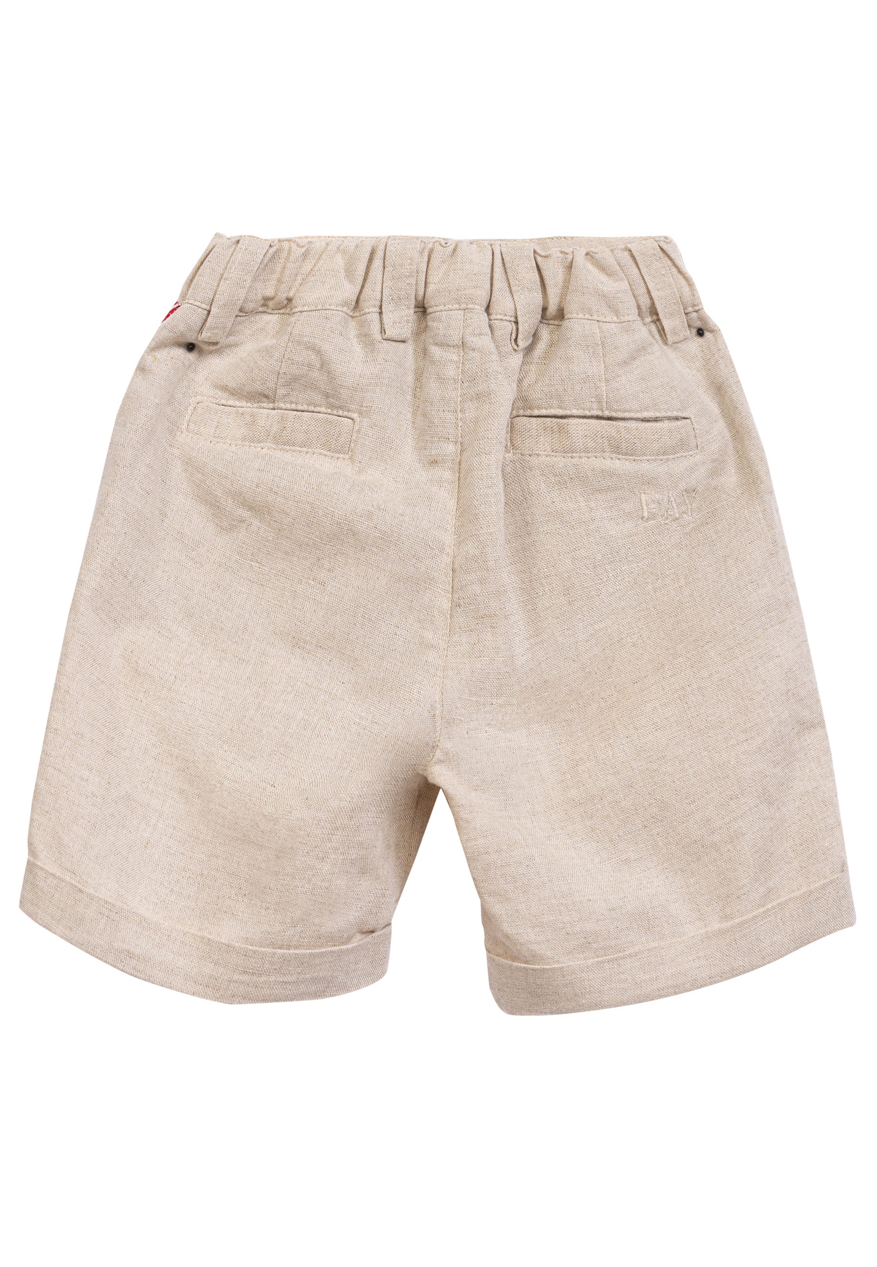 ViaMonte Shop | Fay bermuda beige neonato in misto lino