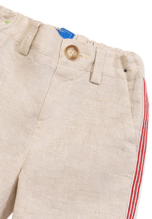 ViaMonte Shop | Fay bermuda beige neonato in misto lino