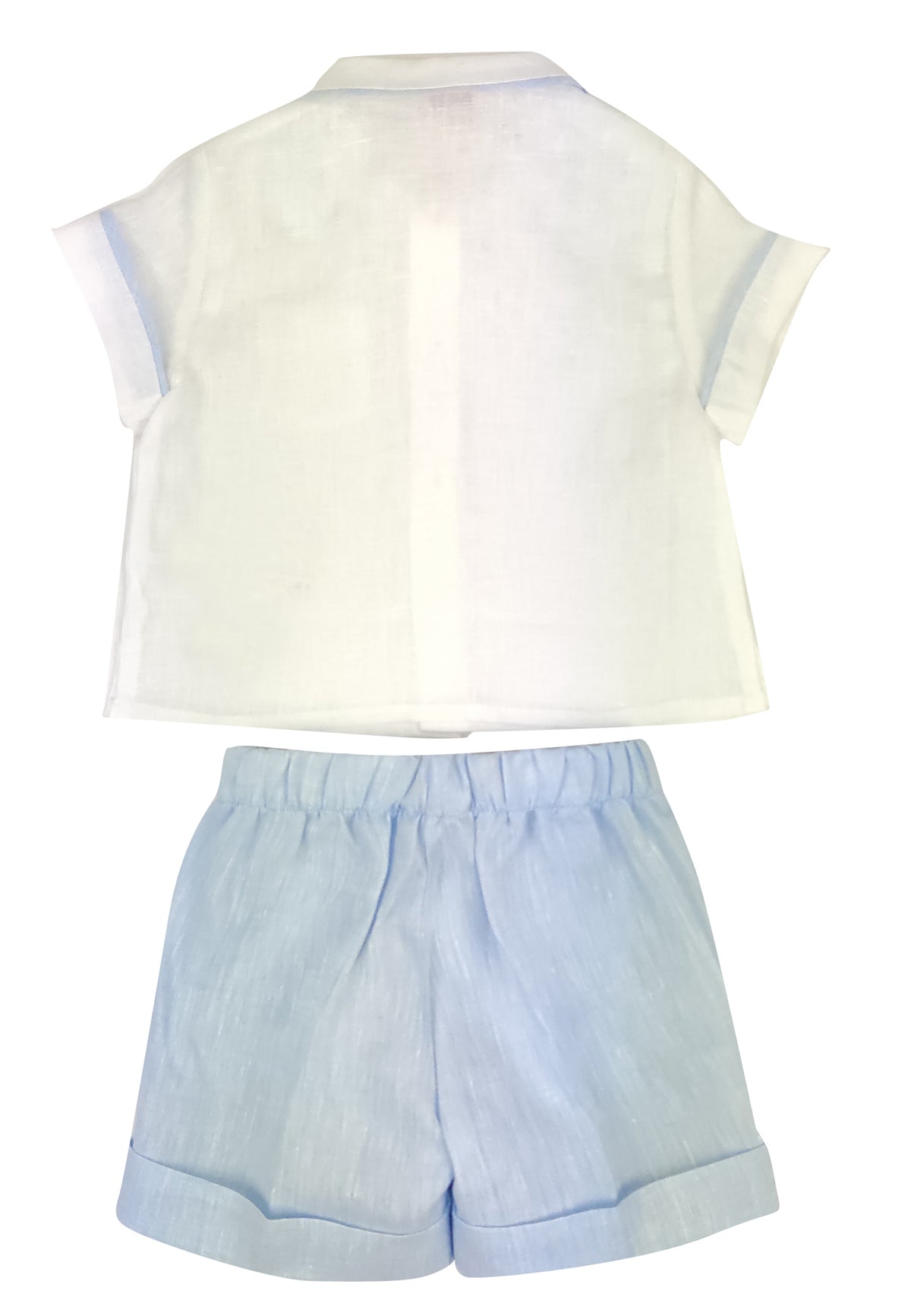 ViaMonte Shop | Il Gufo completo neonato in lino bicolor
