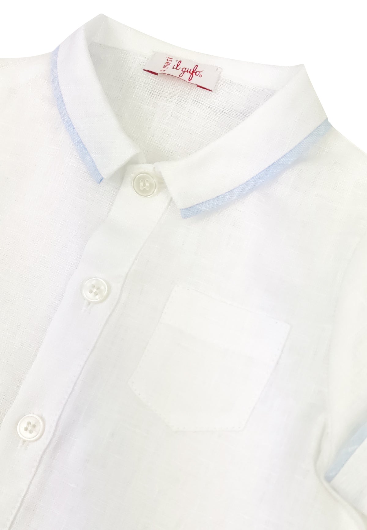 ViaMonte Shop | Il Gufo completo neonato in lino bicolor
