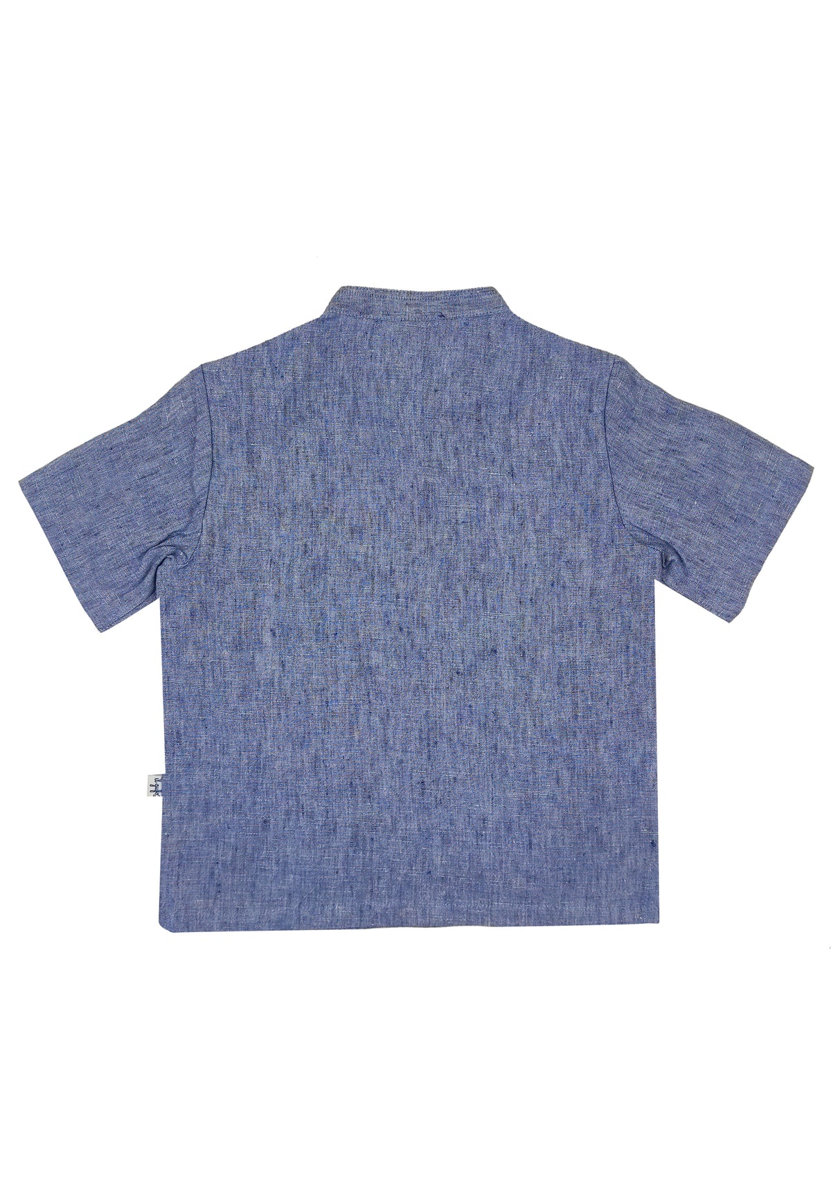 ViaMonte Shop | Il Gufo camicia celeste chiaro bambino in puro lino