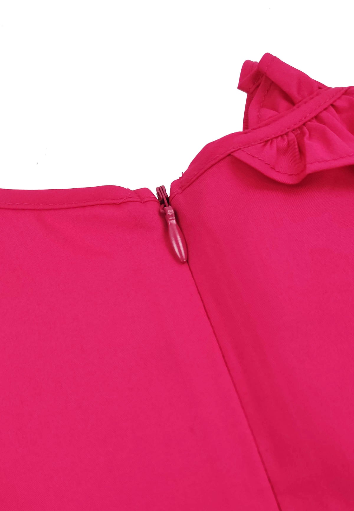 ViaMonte Shop | Il Gufo bambina abito rosso carminio in popeline di cotone