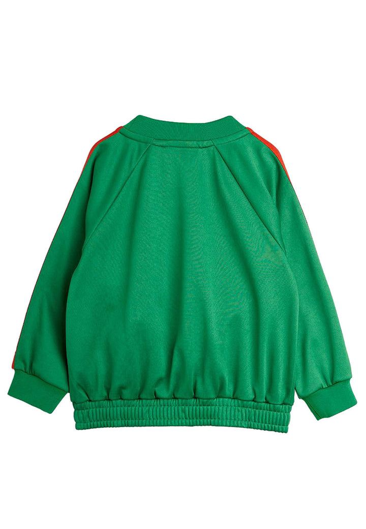 ViaMonte Shop | Mini Rodini felpa aperta verde neonato in poliestere riciclato