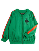 ViaMonte Shop | Mini Rodini felpa aperta verde bambino in poliestere riciclato