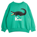 ViaMonte Shop | Mini Rodini felpa verde neonato in cotone biologico