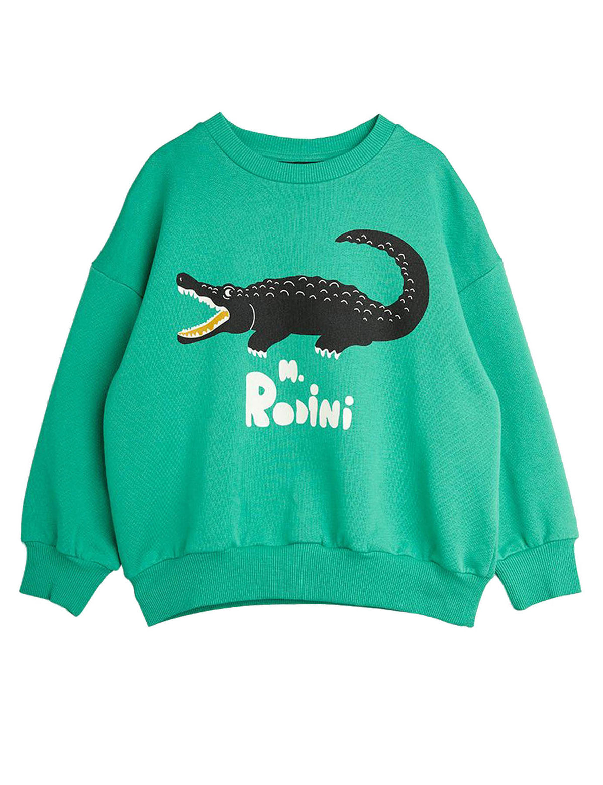 ViaMonte Shop | Mini Rodini felpa verde neonato in cotone biologico