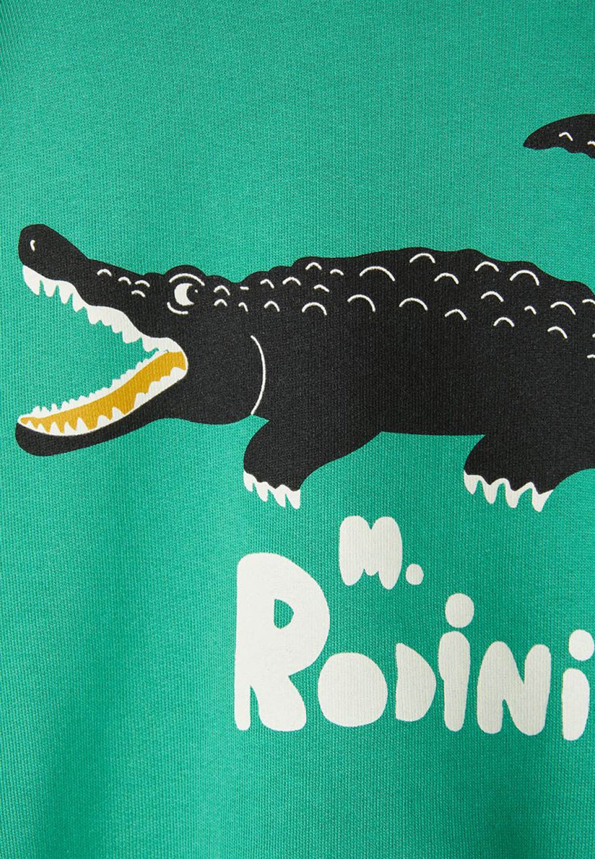 ViaMonte Shop | Mini Rodini felpa verde neonato in cotone biologico