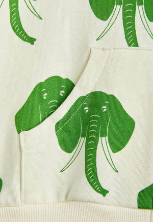 ViaMonte Shop | Mini Rodini felpa aperta panna neonato in cotone biologico