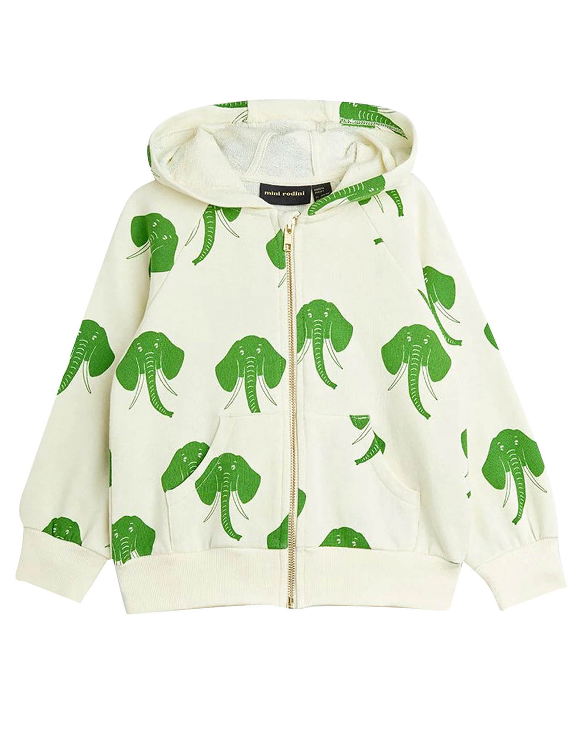 ViaMonte Shop | Mini Rodini felpa aperta bambino panna in cotone biologico