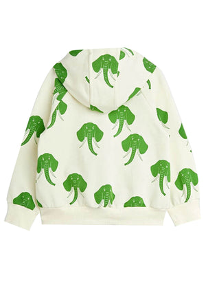 ViaMonte Shop | Mini Rodini felpa aperta bambino panna in cotone biologico