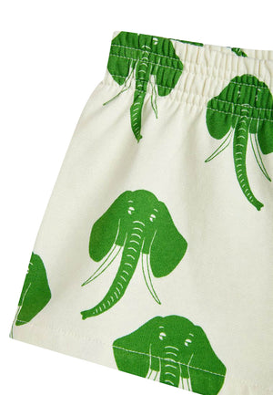 ViaMonte Shop | Mini Rodini shorts panna bambino in cotone biologico